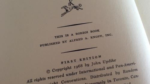 Couples by John Updike, First Edition First Printing