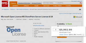 SharePoint Standard License