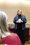 Barbara Ross at Authors Alley 2013.
