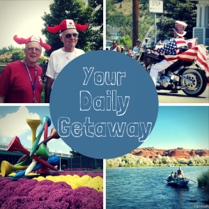 collage of photos from the Daily Getaway