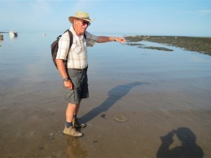John dropping pebble 