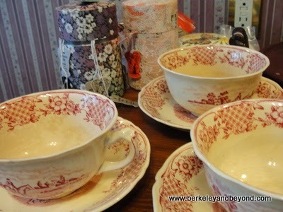 breakfast china at Inn at the Park in Cape May, New Jersey