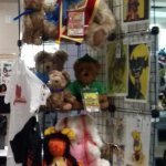 The Cuddly Defenders waiting for purchase at the Teddy Bear Tales Awesome Con table.