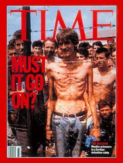 Time Muslim Prisoners in a Serbian Detention Camp