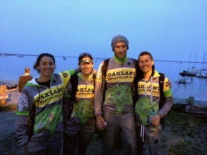 Portrait of a Triathlete with a Headlamp, before the fog thickened.