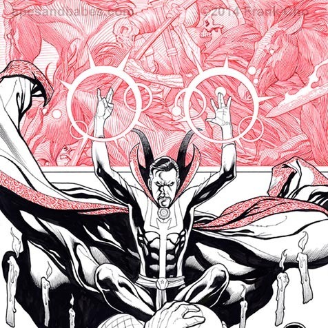 Frank Cho, Avengers 29 cover original art