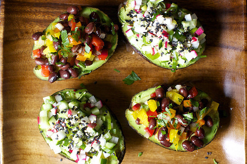 avocado cup confetti salads