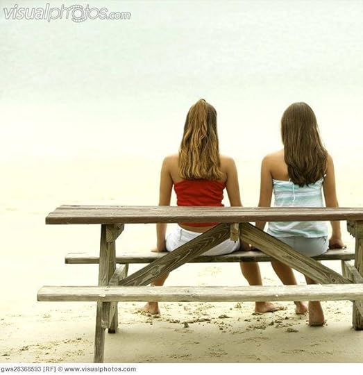 teen girls on the beach