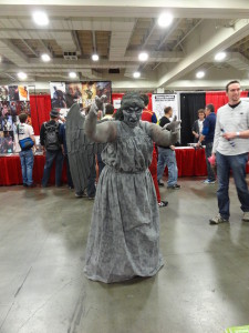 Most terrifying costume. Hands down. But she did come to my panel on