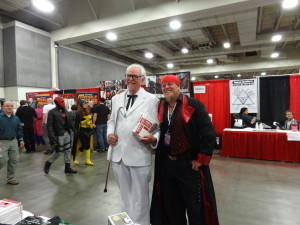 This was our booth neighbor. And the Colonel.