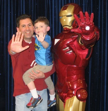 Hanging with Iron Man