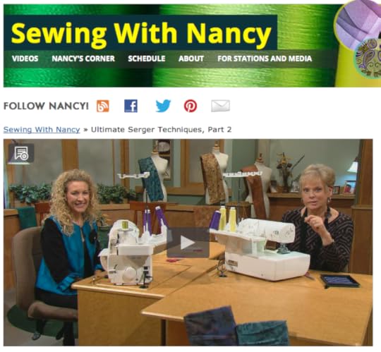 How to use your serger. Watch Sewing With Nancy online with Baby Lock guest Pam Mahshie.