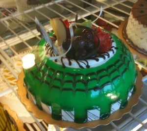 Picture of a watermelon cake.