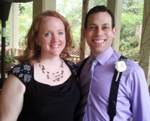 Look at my handsome Hubs - you'd almost think he was there voluntarily. :)