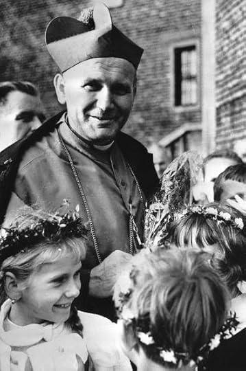Cardinal Wojtyla With Little Girls