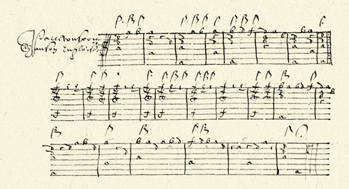 lute music tablature