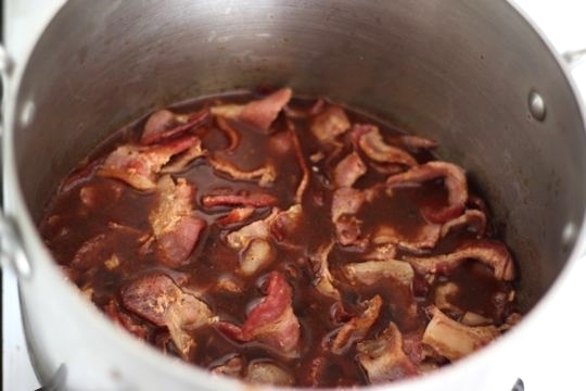 Simmering Bacon