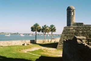 Castillio de San Marcos, the old Spanish fort on Matanzas Bay