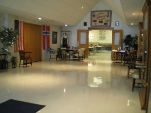 Lobby of Norway House in Milwaukee.