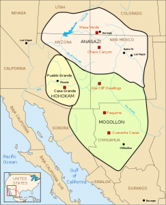 Week 11: Map of the Ancients in the Southwesteern U.S.