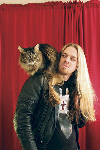 Aub Driver and Freya, Jahai and Darkhorse Comics, from Metal Cats by Alexandra Crockett, published by powerHouse Books.