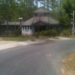 Here's the welcome center! We've never been inside before, so getting here when are open is a treat!