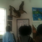 My kids were fascinated with the taxidermy samples scattered around. They swore this owl was watching their every move!