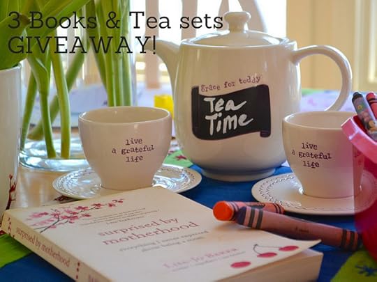 Three Book and Tea Set GIVEAWAY