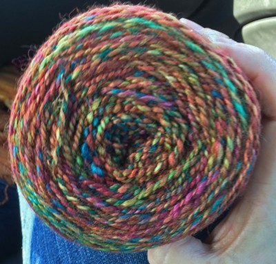 I love the colors of my Saranac yarn.