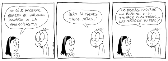 Tira cómica sobre la moda juvenil.