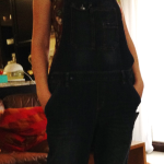 writing dungarees