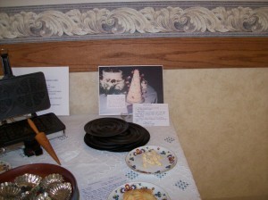 Kransekake baking rings and kransekake strip cookies.