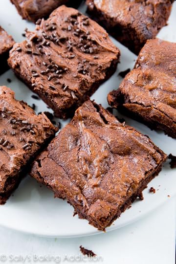 Thick, fudgy, chewy homemade brownies made completely from scratch. You will never make a box mix again!