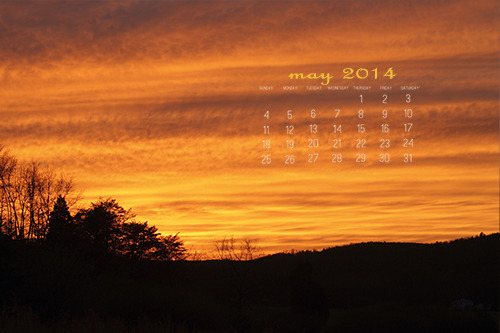 May 2014 Desktop Calendar at lifeyourway.net