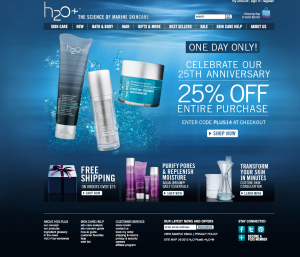 Typical sale offer on the website. 