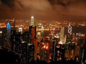Hong Kong at night