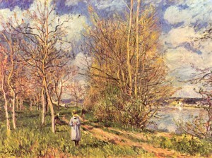 Alfred Sisley. Small Meadows in Spring. 1880