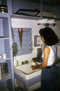 Padma working in a Lab.