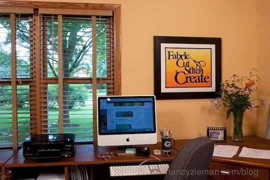 Nancy Zieman's Sewing Room decorated the fusible laser-cut appliques