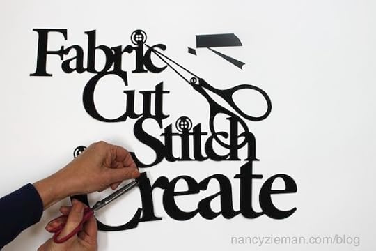 Nancy Zieman's Sewing Room decorated the fusible laser-cut appliques