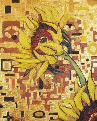 Sunflowers by Gustav Klimt
