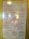 Royal Palace Menu
