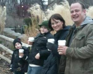 Sanella with husband Todd and sons Denny and Devin