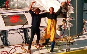Pete Goss with Raphael Dinelli