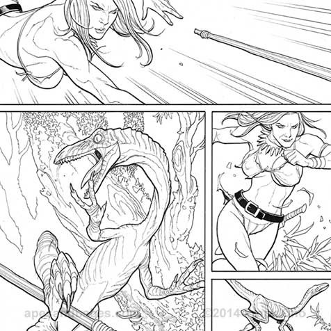 Frank Cho, Jungle Queen art art