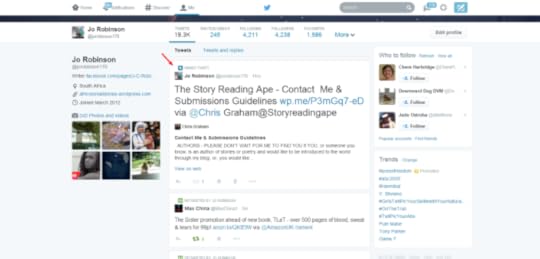 Jo Robinson jorobinson176 on Twitter