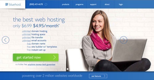 Bluehost Step One