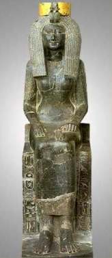 A noble and queenly Isis...who is actually an Egyptian nesutet named 