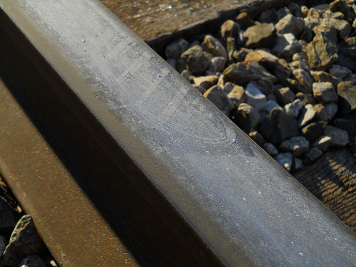 footprint on the rail
