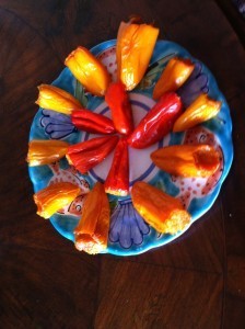 Sweet Peppers filled with Sweet Potatoes